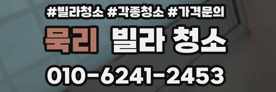 묵리 빌라 청소