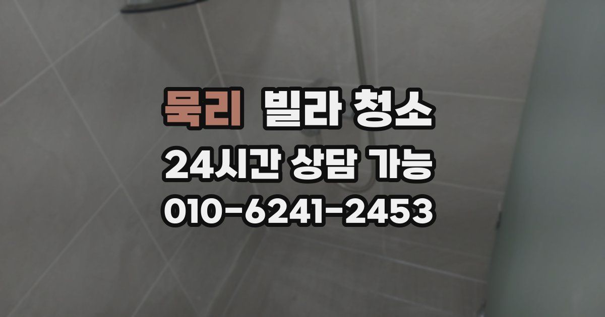 묵리 빌라 청소