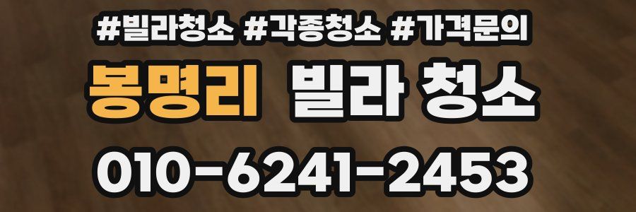 봉명리 빌라 청소