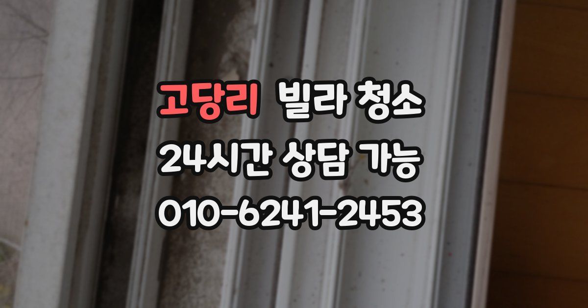 고당리 빌라 청소