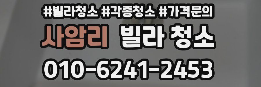 사암리 빌라 청소