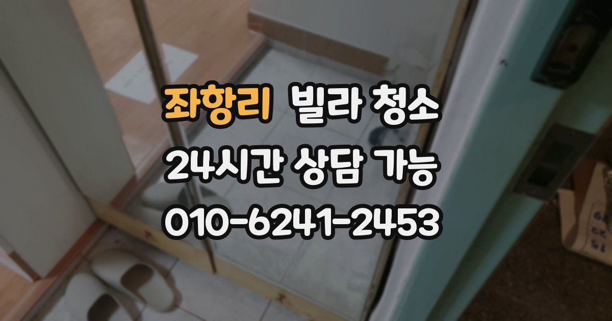 좌항리 빌라 청소