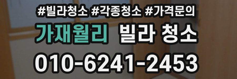 가재월리 빌라 청소