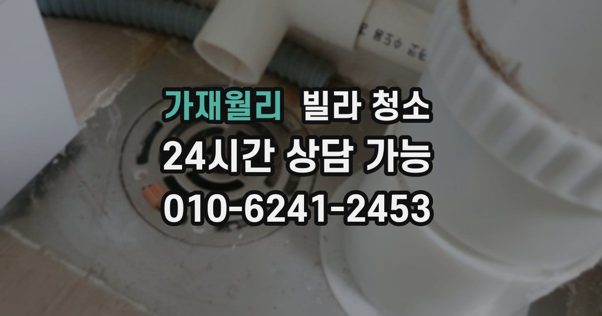 가재월리 빌라 청소