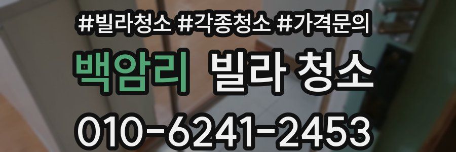 백암리 빌라 청소