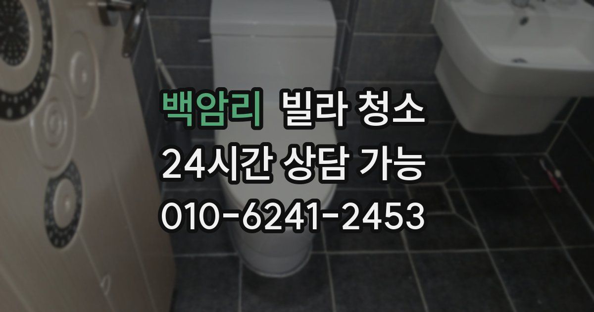 백암리 빌라 청소