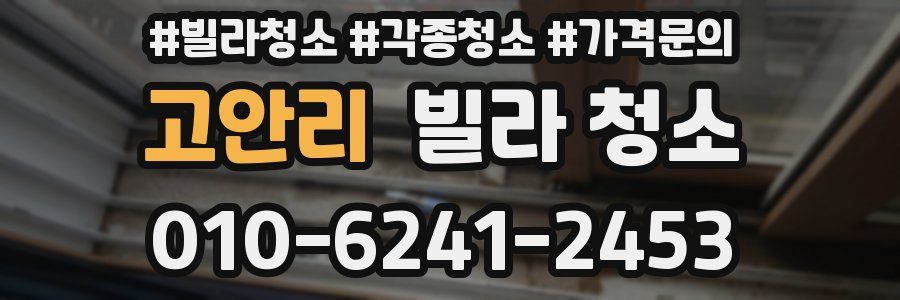 고안리 빌라 청소