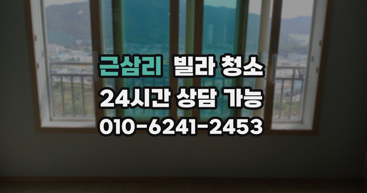 근삼리 빌라 청소