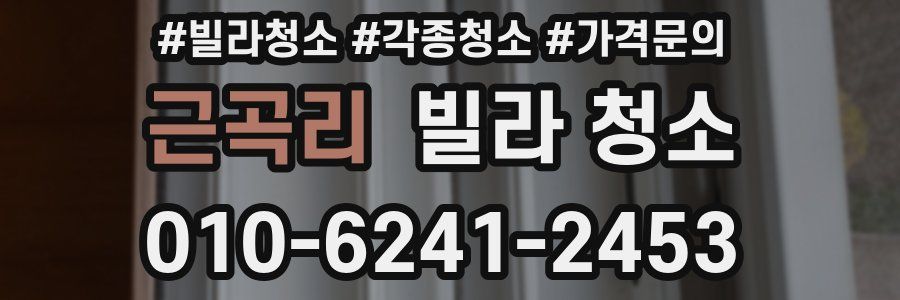 근곡리 빌라 청소