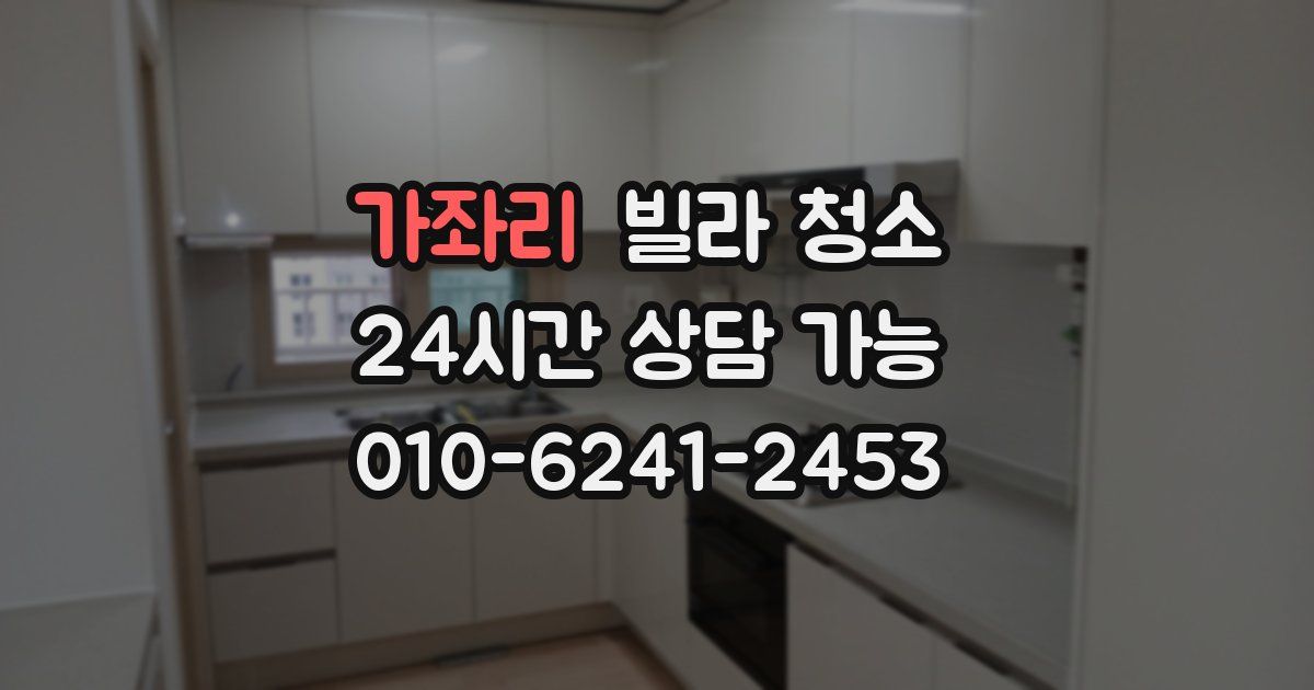 가좌리 빌라 청소