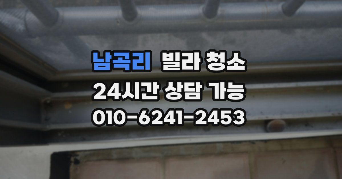 남곡리 빌라 청소