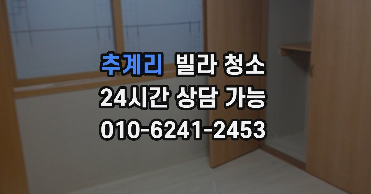 추계리 빌라 청소