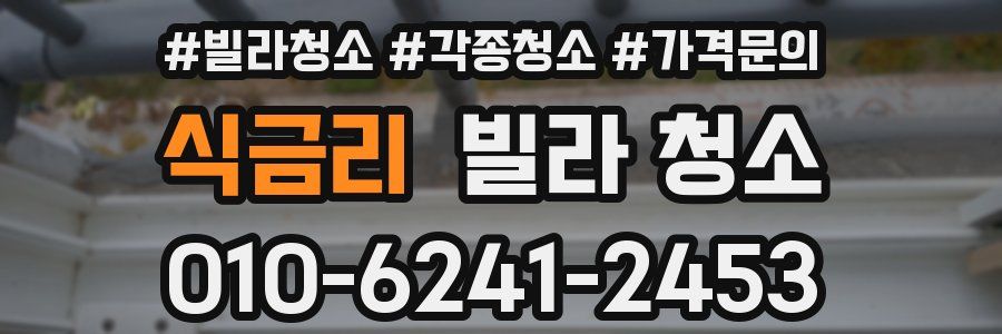식금리 빌라 청소