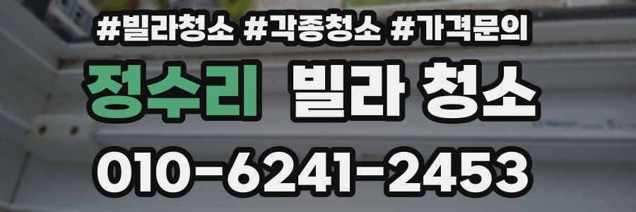 정수리 빌라 청소