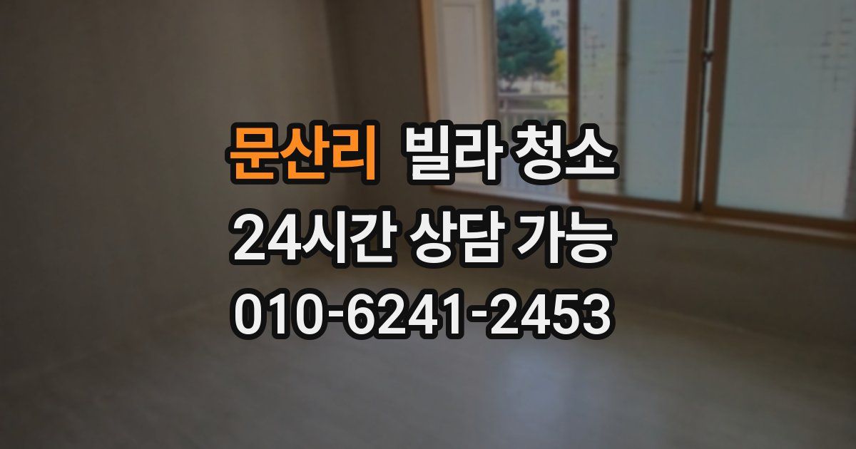 문산리 빌라 청소