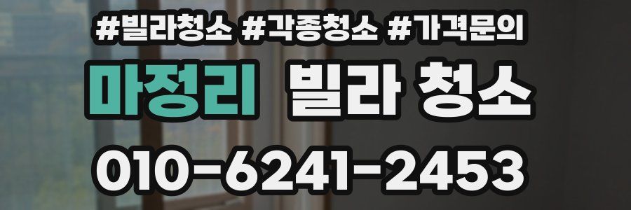 마정리 빌라 청소