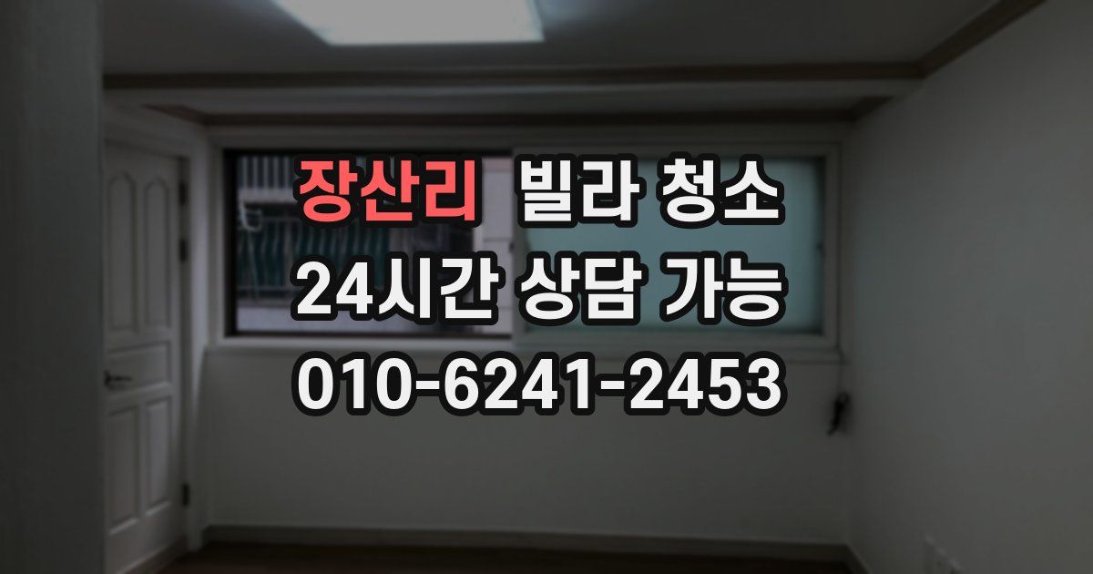 장산리 빌라 청소