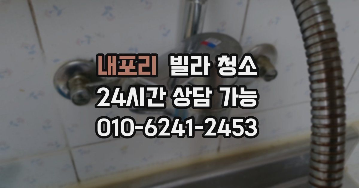내포리 빌라 청소