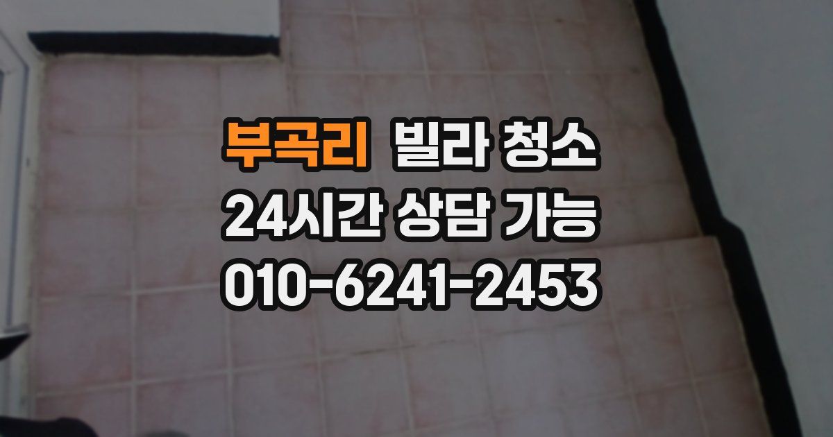 부곡리 빌라 청소