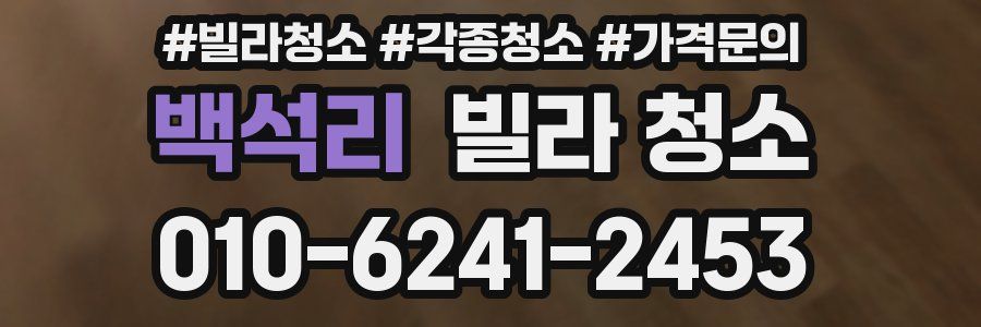 백석리 빌라 청소