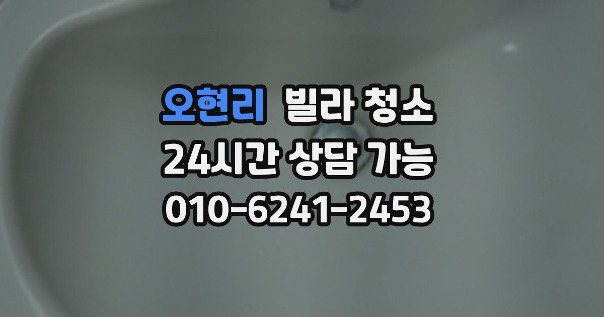 오현리 빌라 청소