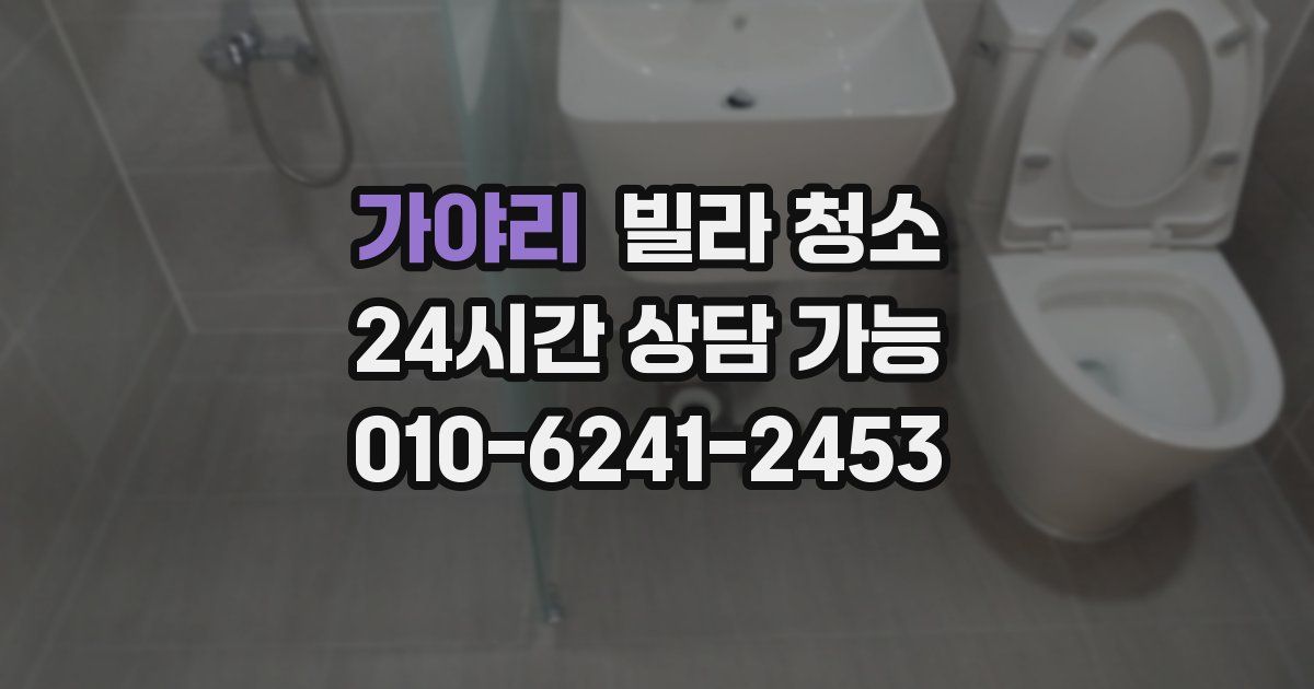 가야리 빌라 청소