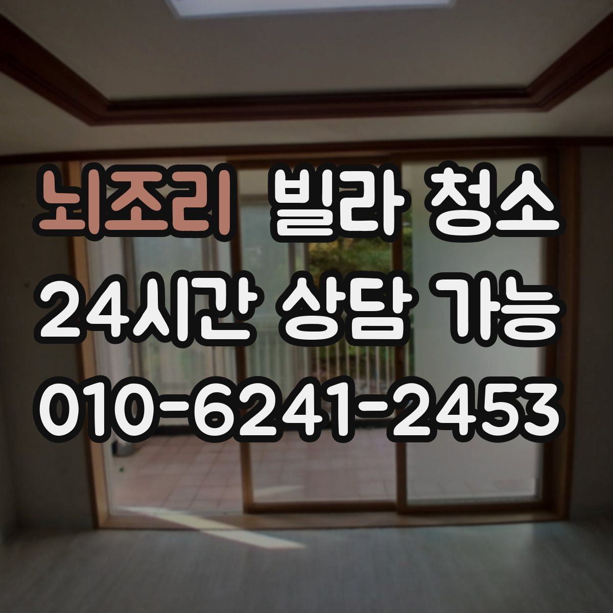 뇌조리 빌라 청소