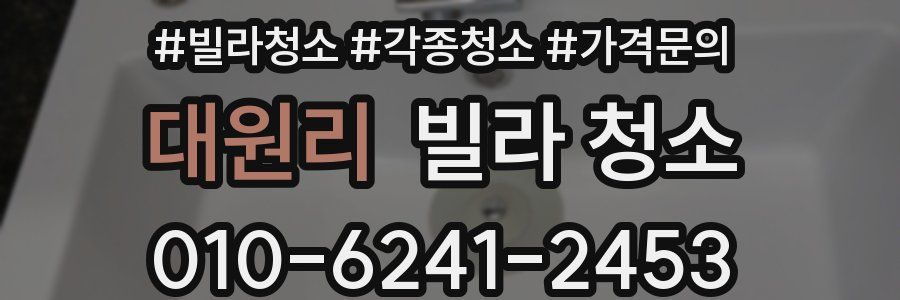 대원리 빌라 청소