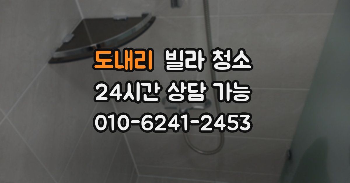 도내리 빌라 청소