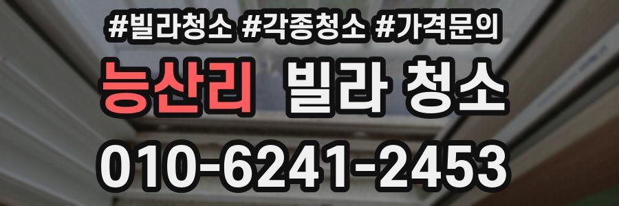 능산리 빌라 청소