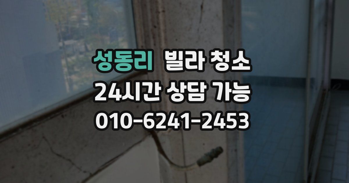 성동리 빌라 청소