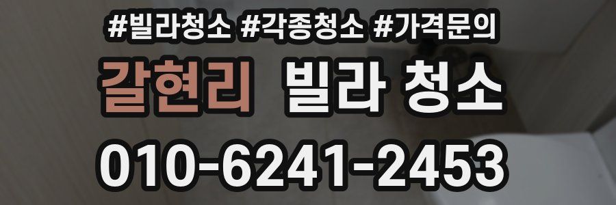 갈현리 빌라 청소