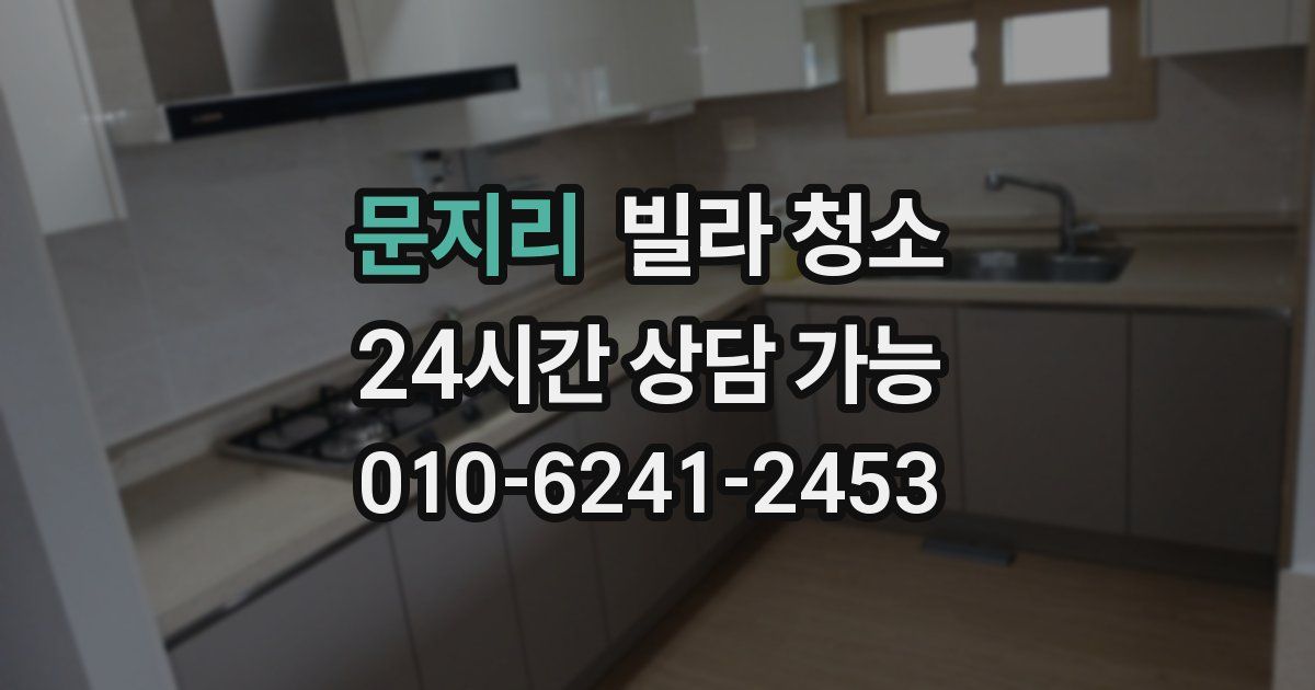 문지리 빌라 청소