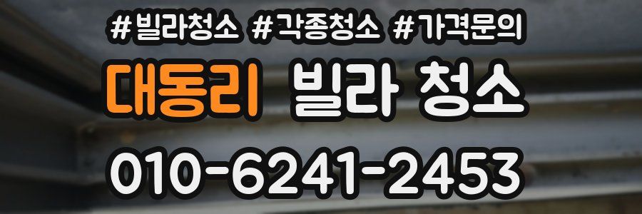 대동리 빌라 청소