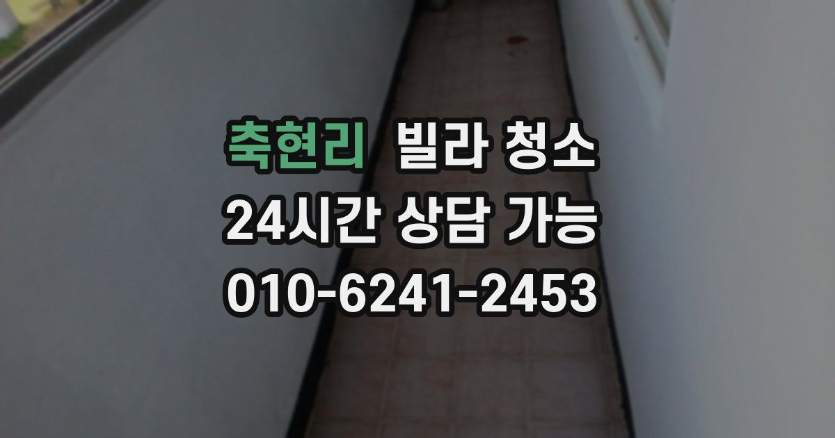 축현리 빌라 청소