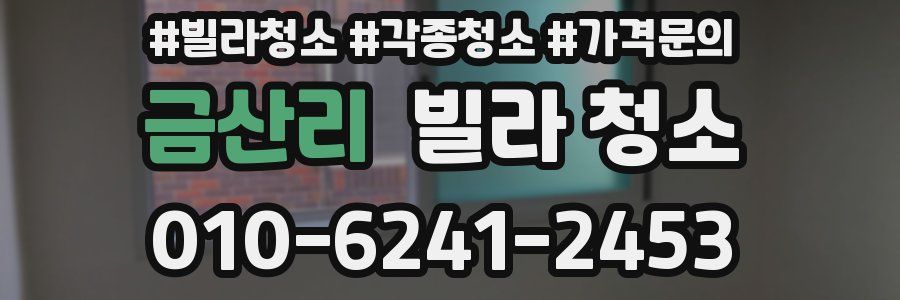 금산리 빌라 청소