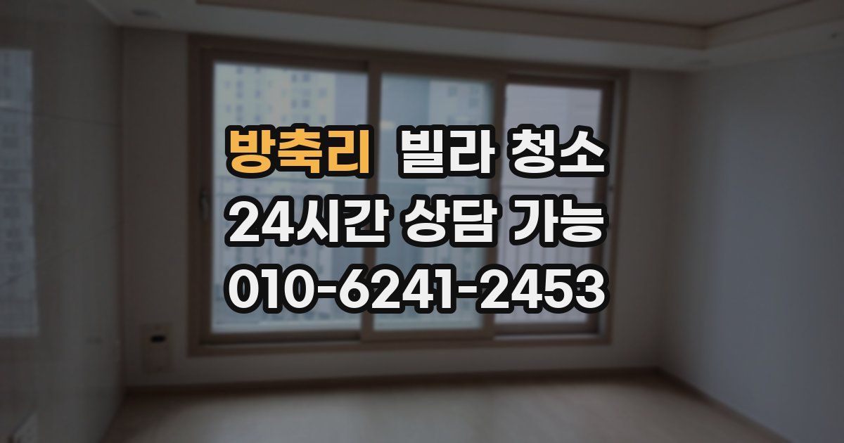 방축리 빌라 청소