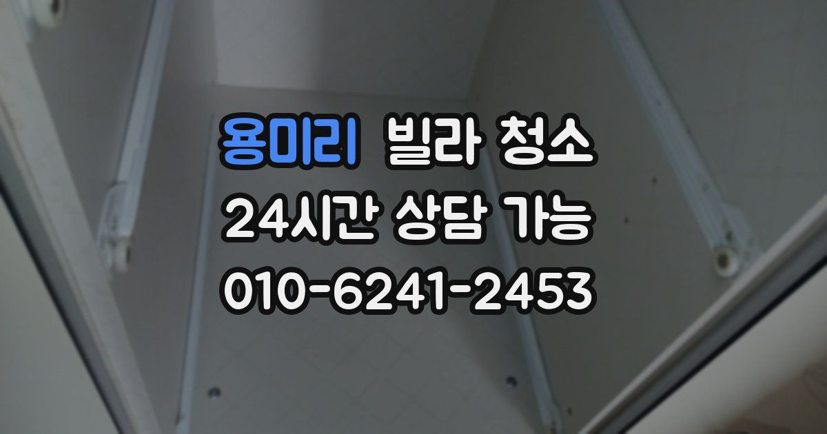 용미리 빌라 청소