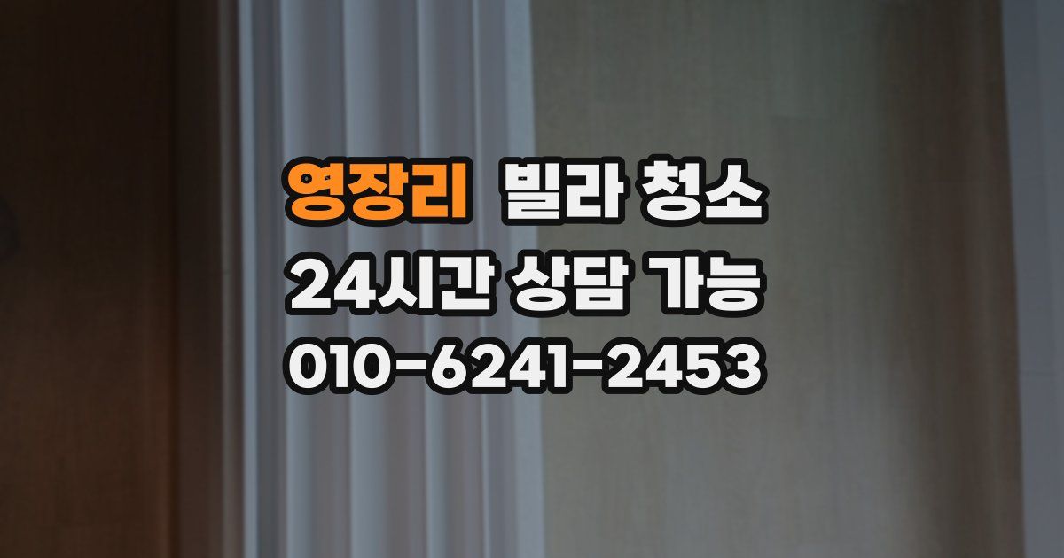 영장리 빌라 청소