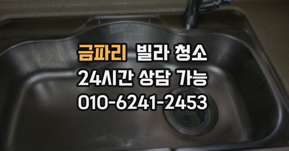 금파리 빌라 청소
