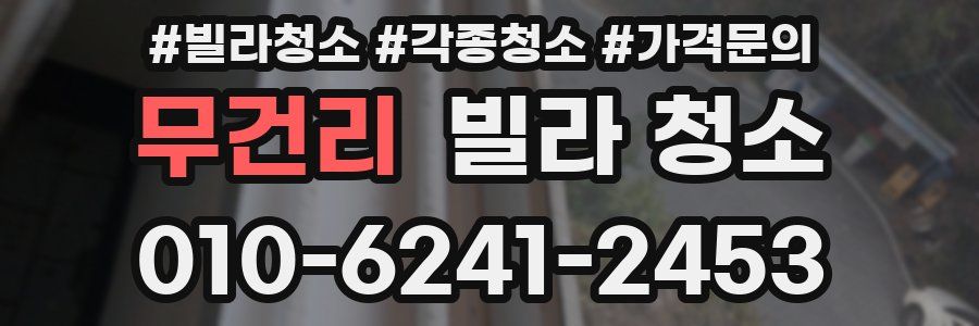 무건리 빌라 청소
