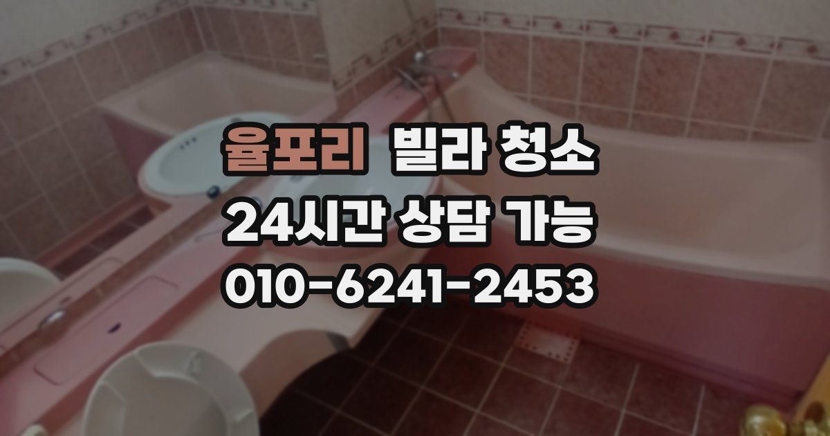 율포리 빌라 청소