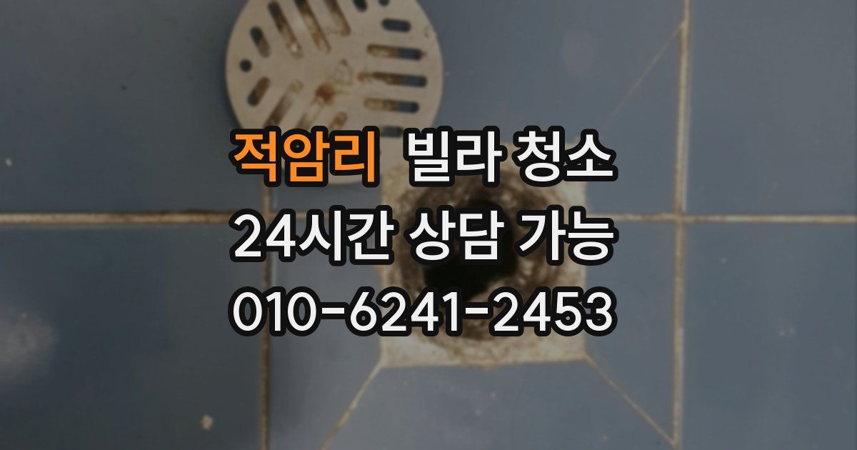 적암리 빌라 청소