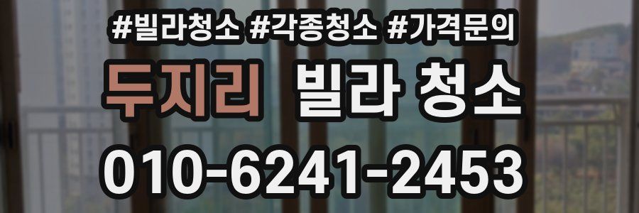 두지리 빌라 청소