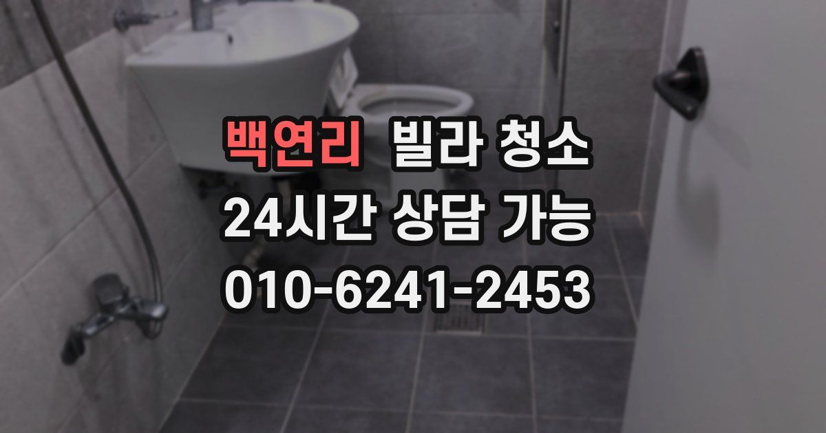 백연리 빌라 청소