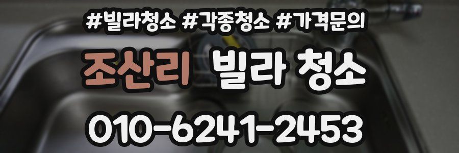 조산리 빌라 청소