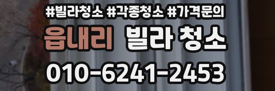 읍내리 빌라 청소