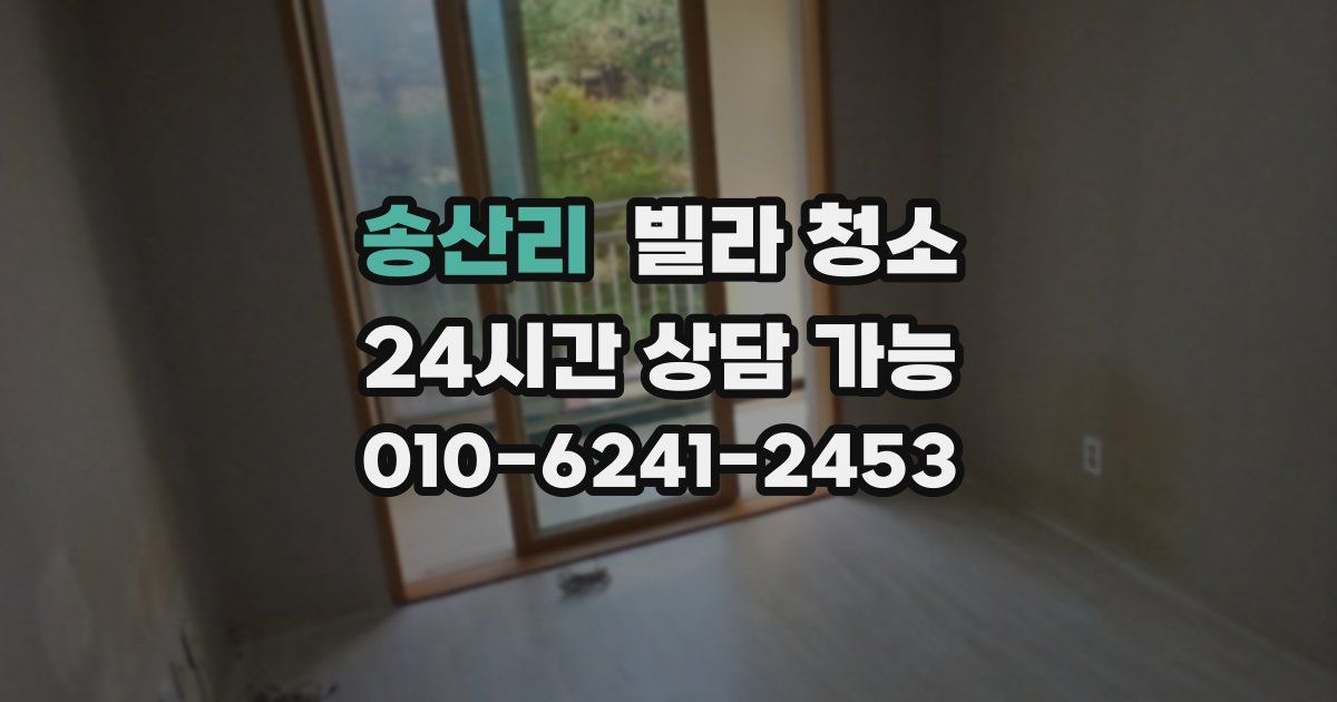 송산리 빌라 청소