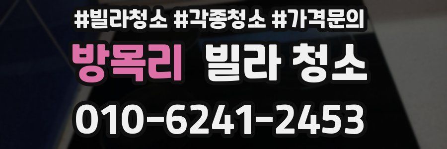 방목리 빌라 청소