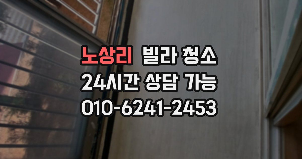 노상리 빌라 청소